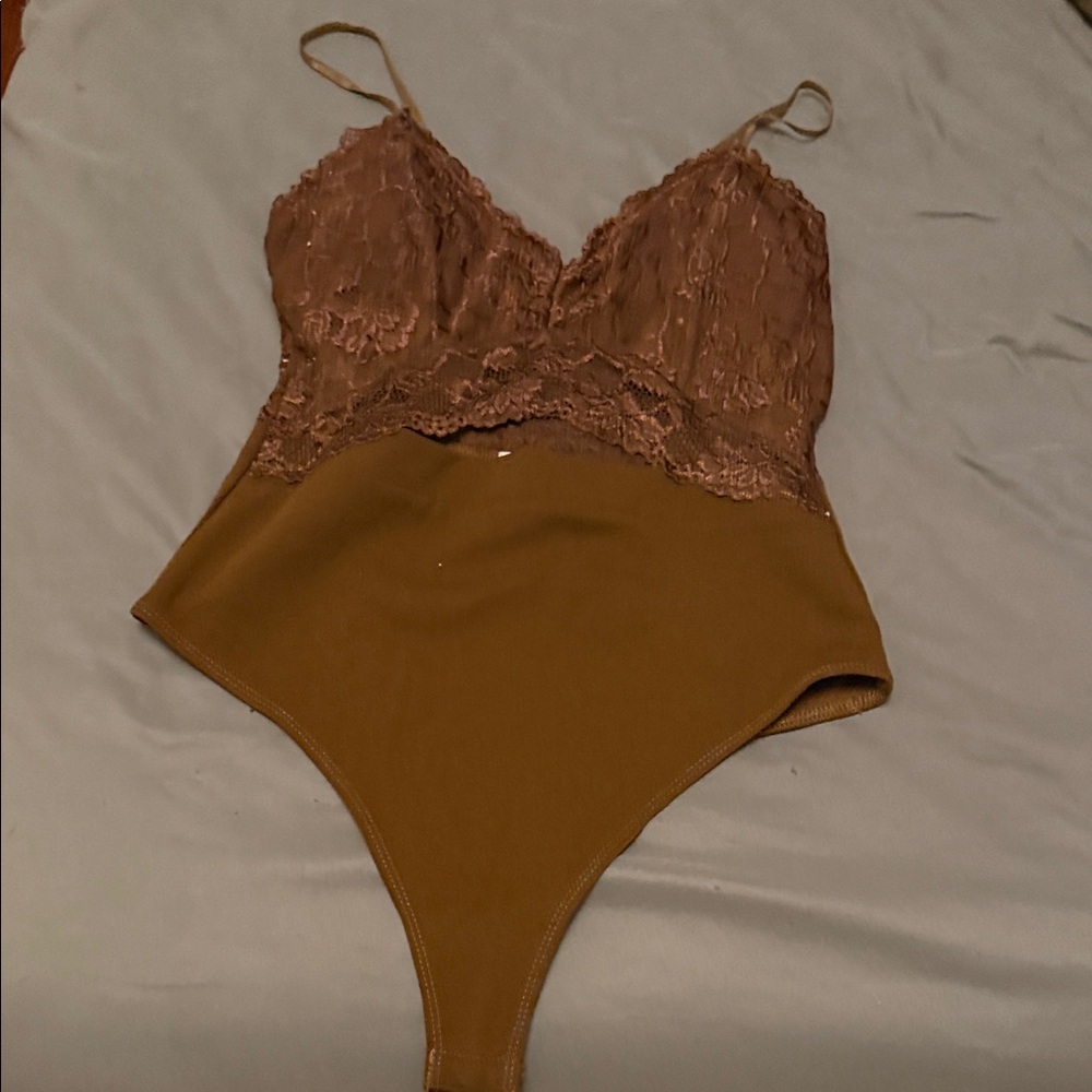 Rue21 Brown Lace Bodysuit